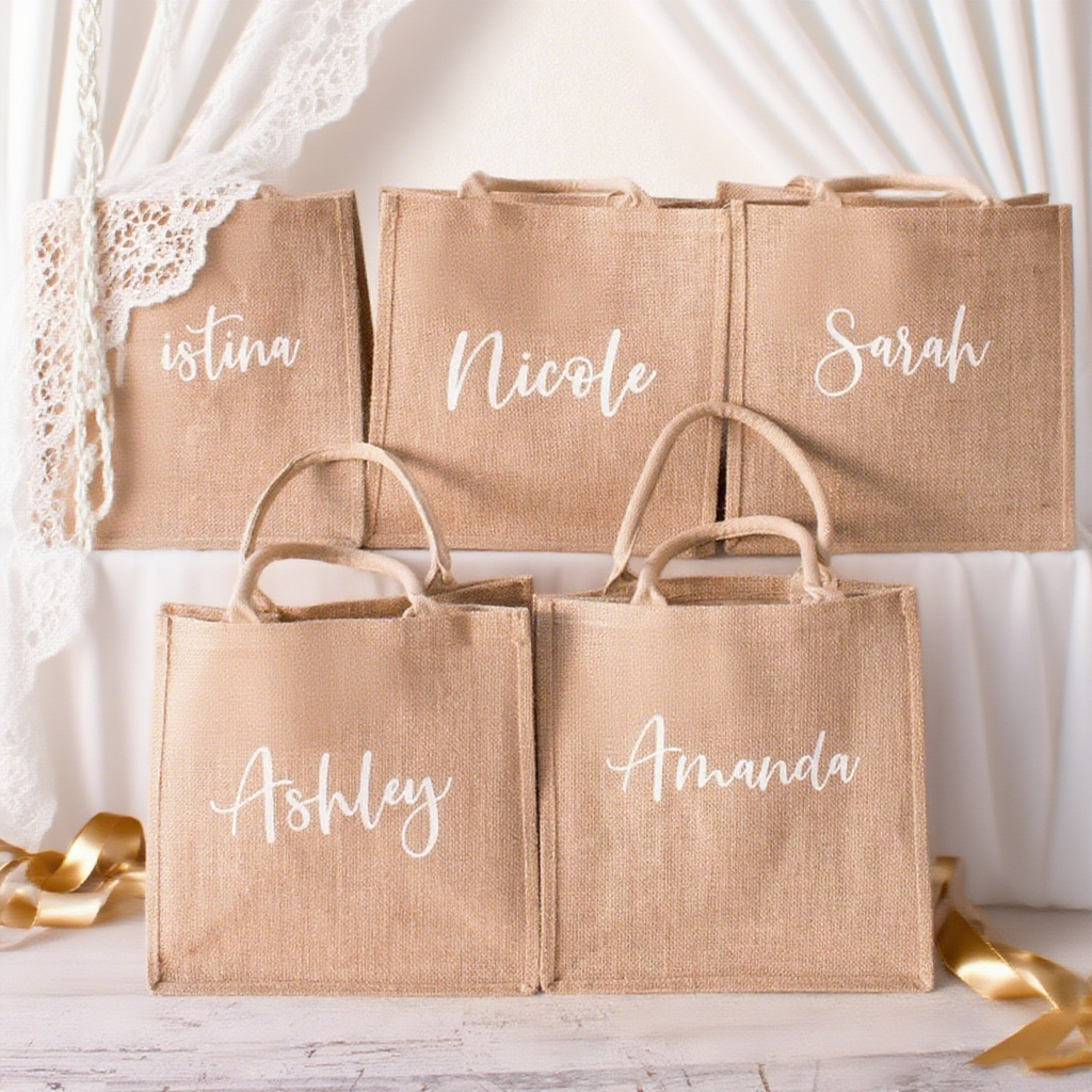 Burlap Tote Bag
