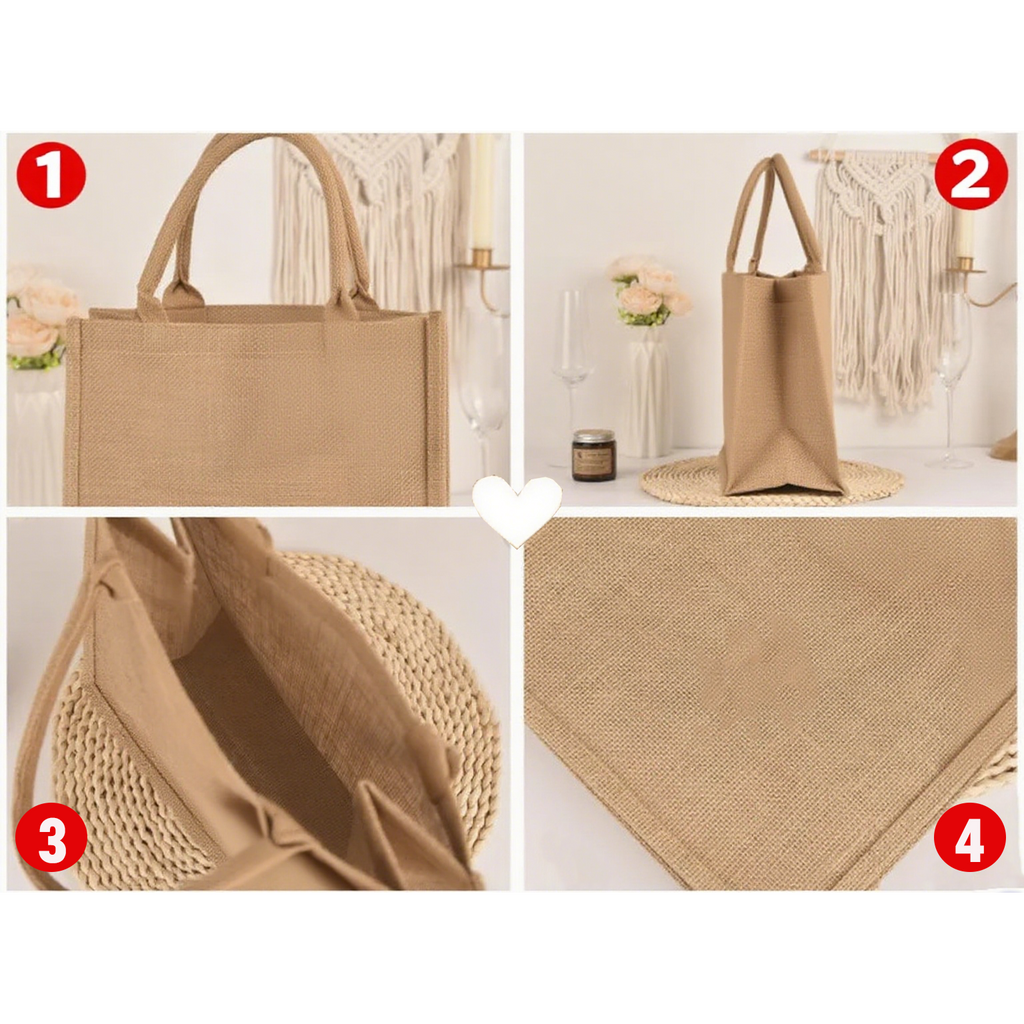 Burlap Tote Bag