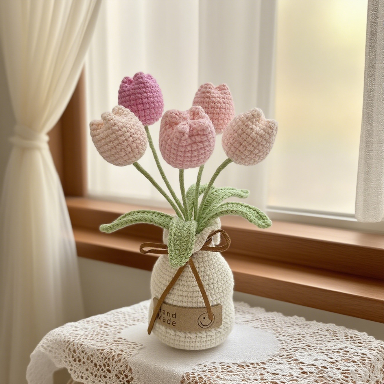 Handmade Crochet Tulips