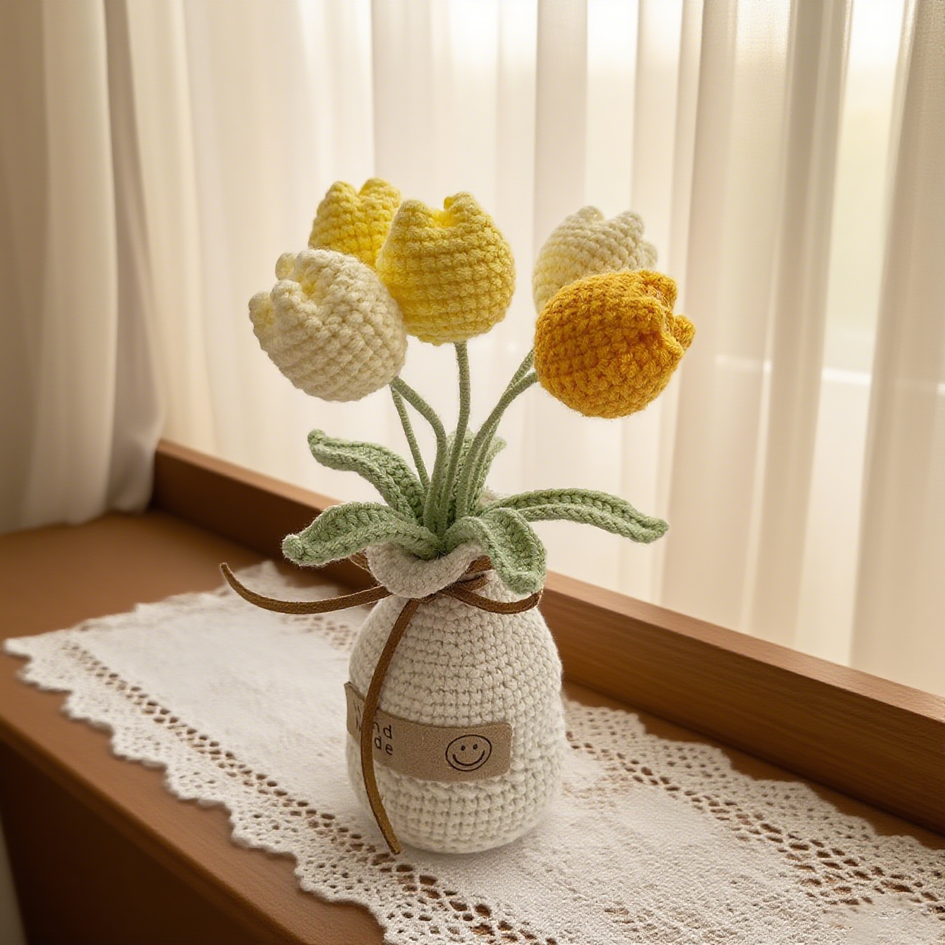 Handmade Crochet Tulips