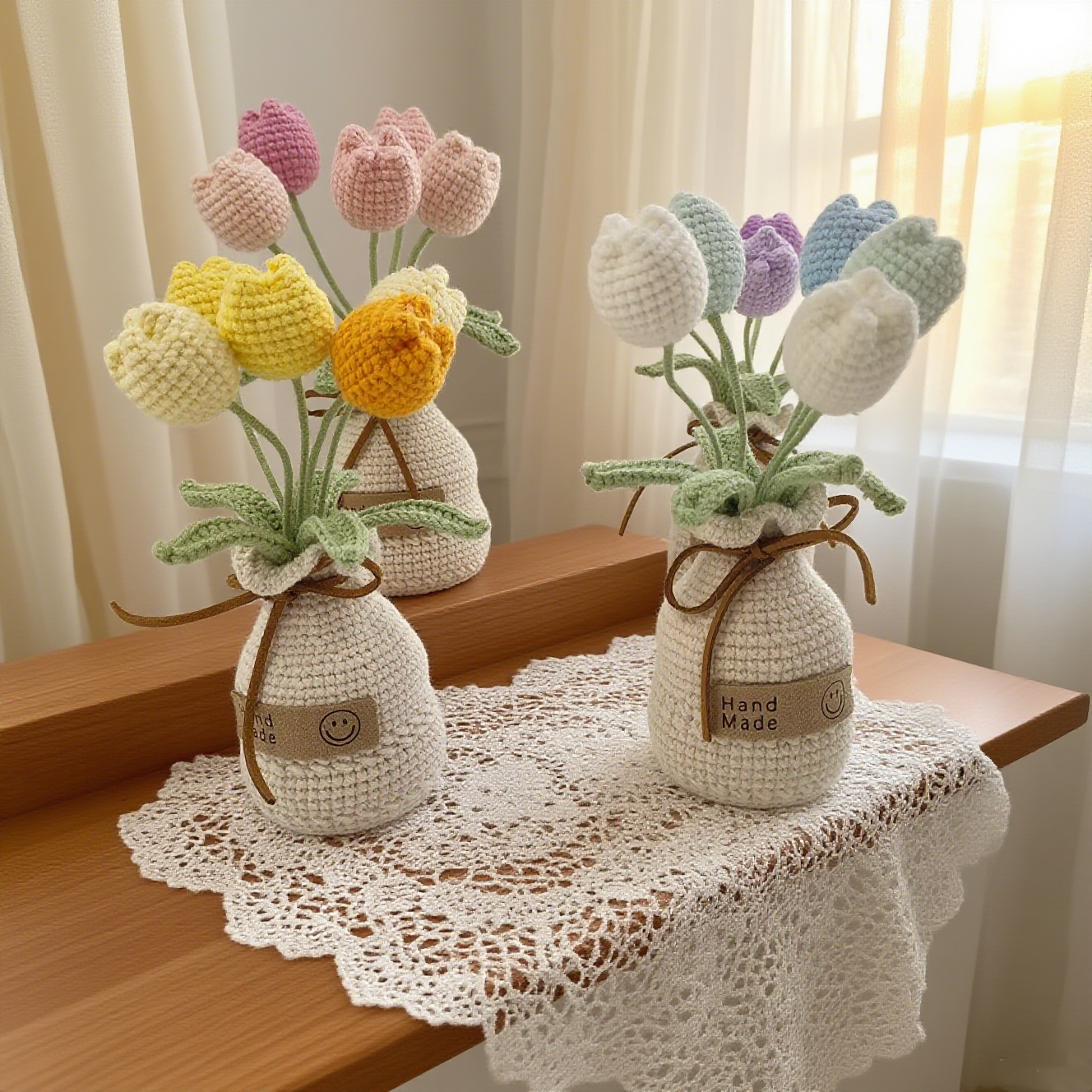 Handmade Crochet Tulips
