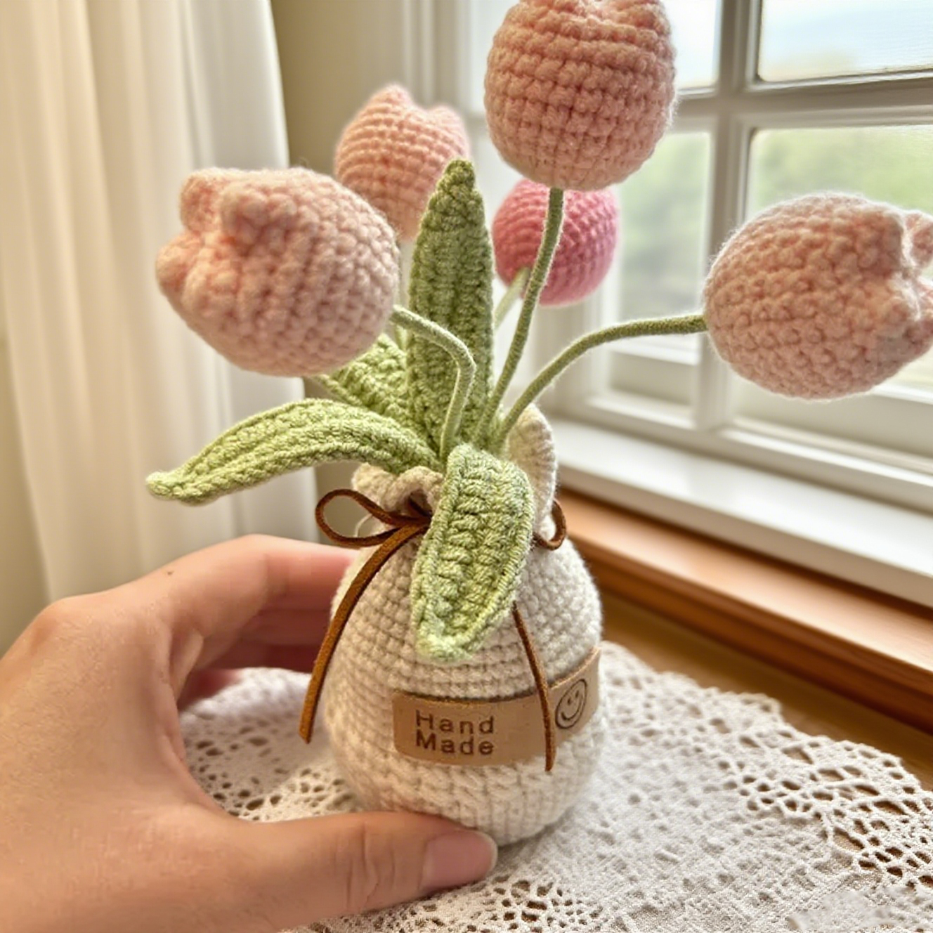 Handmade Crochet Tulips