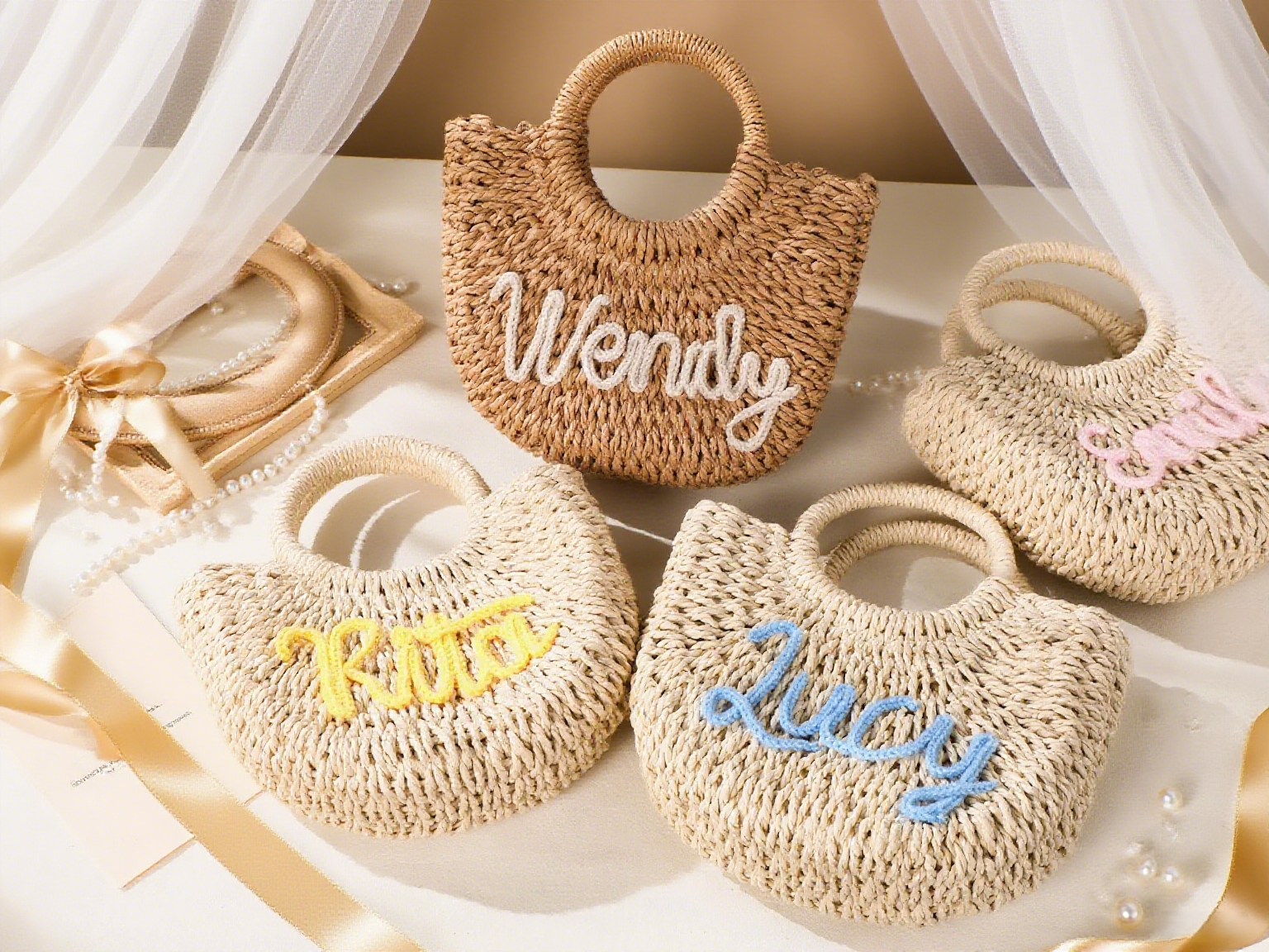 Woven Basket Handbag