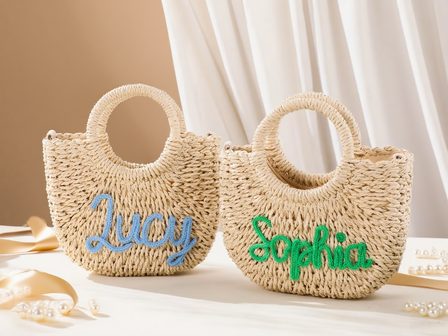 Woven Basket Handbag